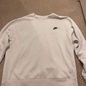 white nike crewneck